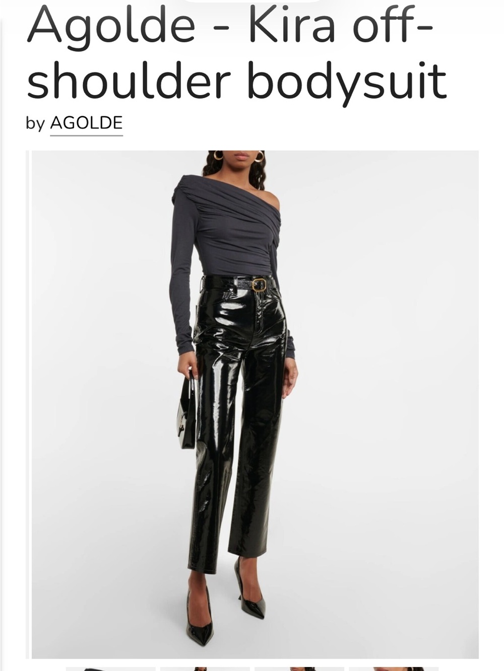Agolde - Off-Shoulder Kira Bodysuit